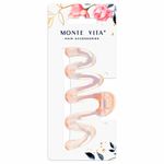 Краб для волос 10,5 см, перламутровый, розовый, MONTE VITA, 457014