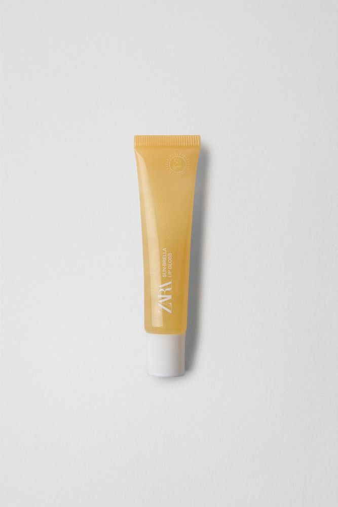 ZARA Блеск для губ с SPF 50, мерцающий