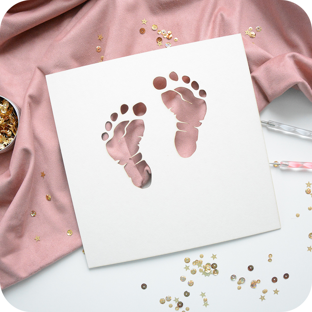 Заготовка для тиснения "Отпечаток ножки"