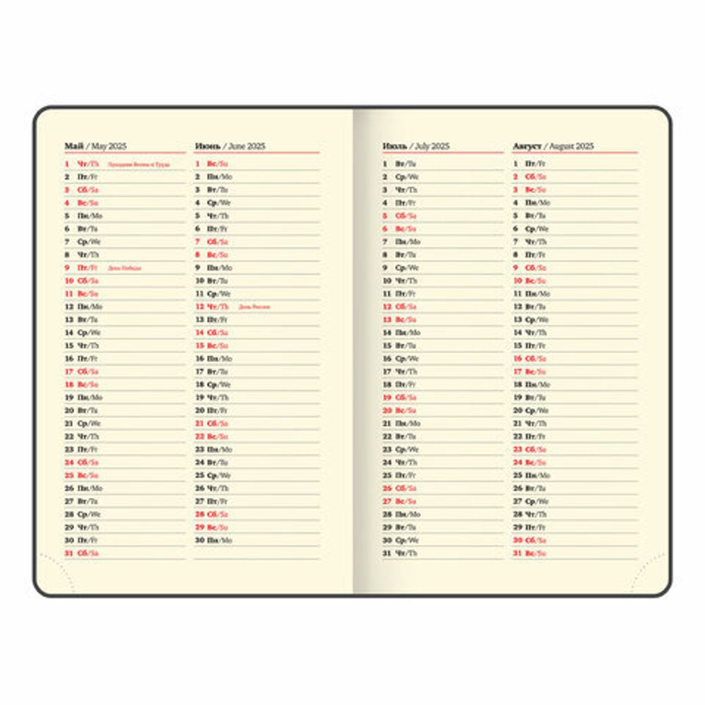 Ежедневник датированный 2025 МАЛЫЙ ФОРМАТ 100х150 мм А6, BRAUBERG "Iguana", под кожу, коричневый, 115743