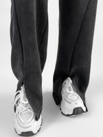 Костюм спортивный Snow Vina 15796 из укороченной толстовки на молнии и широких штанов с разрезами