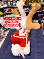 Мягкая игрушка Лама Кучеряма Альпака большая