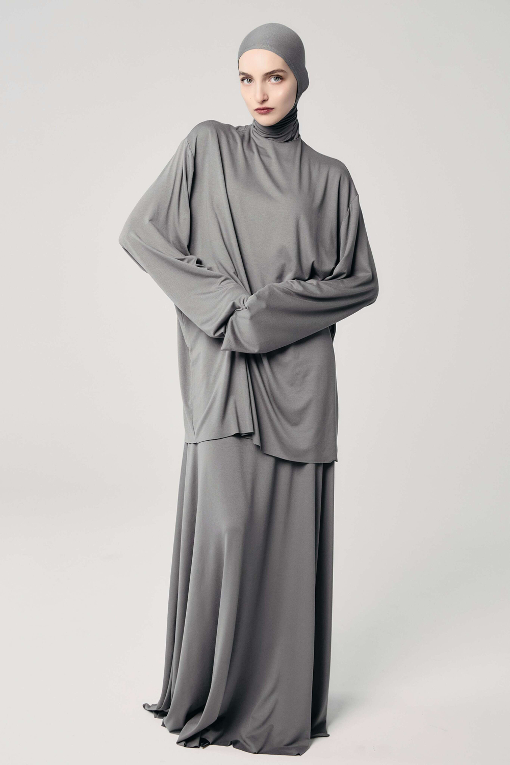 Лонгслив база серый