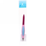 Пилка для ногтей металлическая в пакете «Ультрамарин - Забота», с триммером, цвет микс, 14см