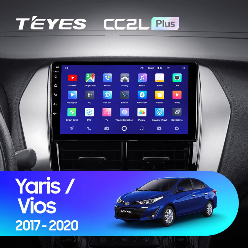 Teyes CC2L Plus 9" для Toyota Yaris, Vios 2017-2020