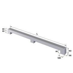 Конвектор напольный Royal Thermo STEP-80/130/2100-1-N-SS-LG-NA