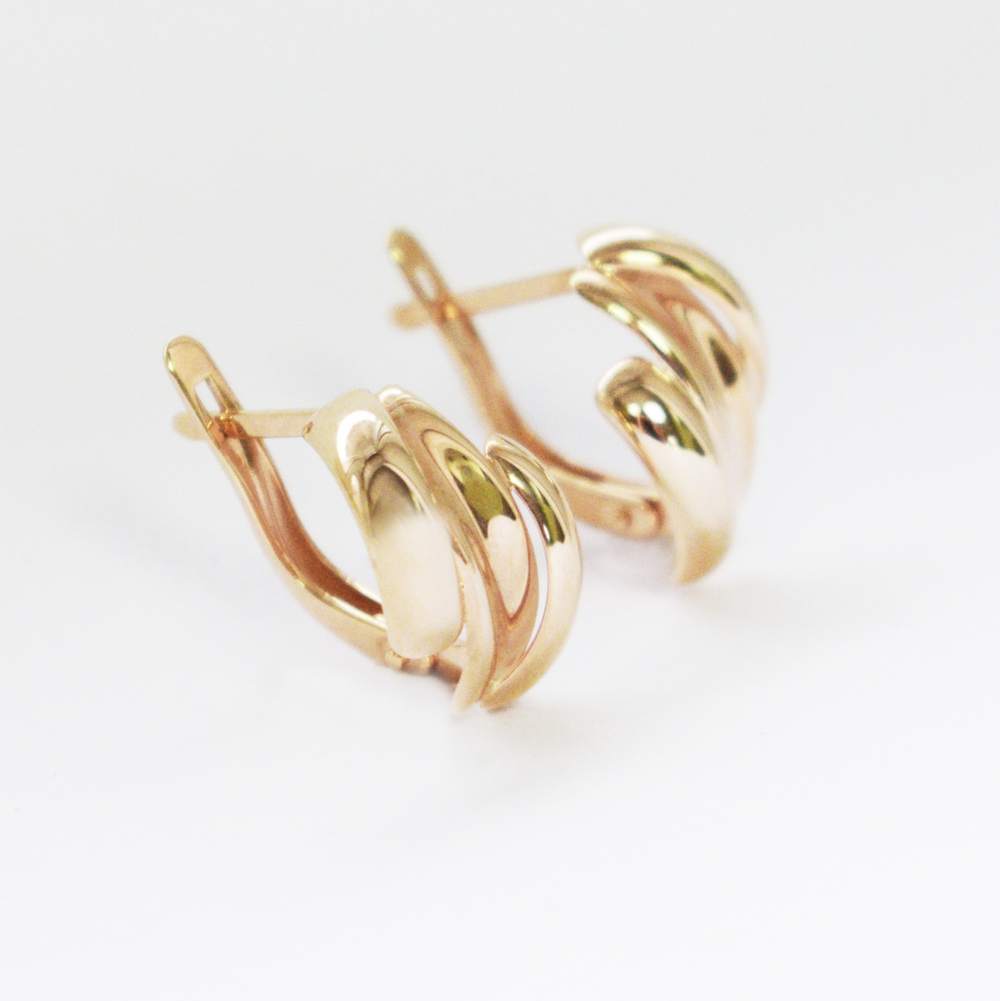 Серьги Волна