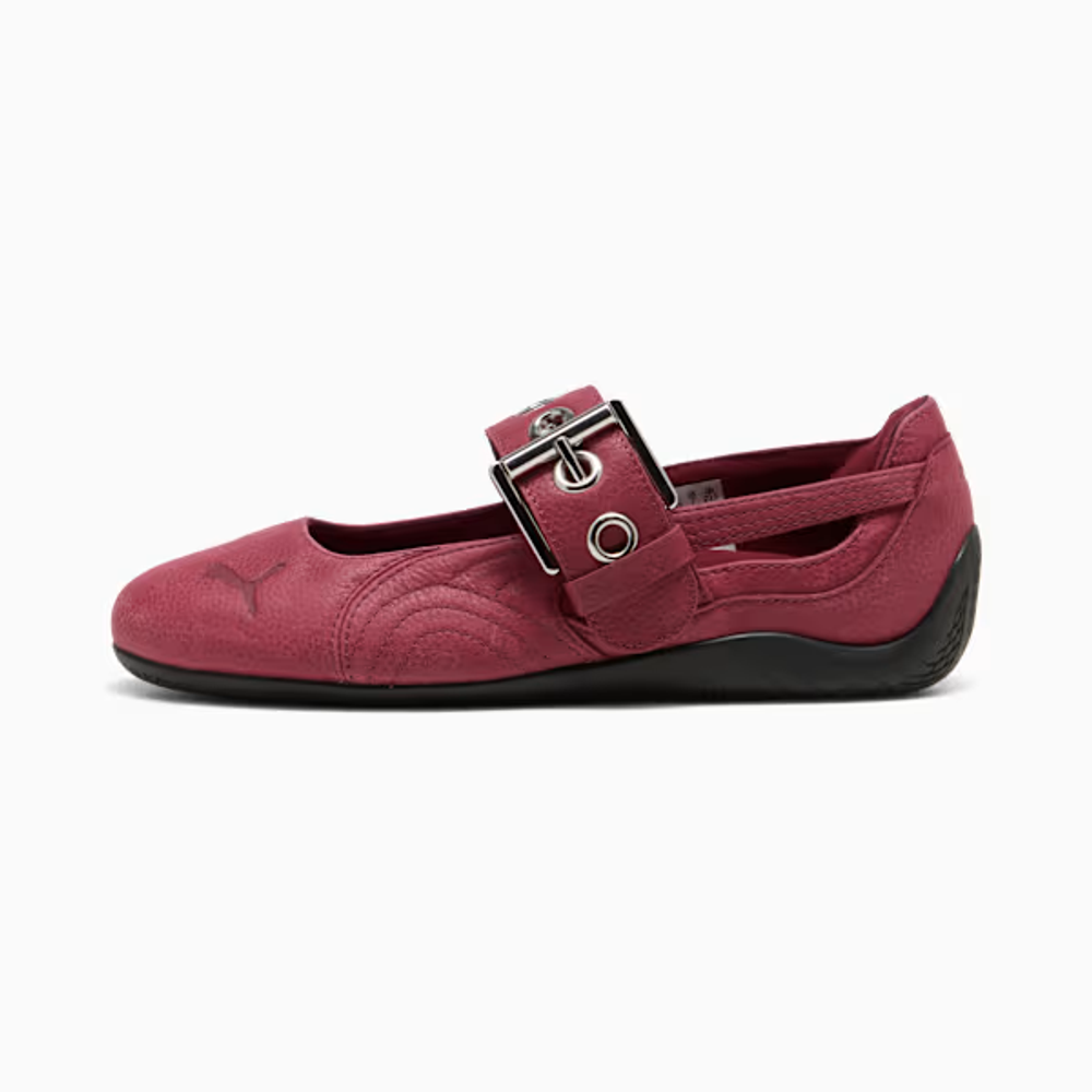 PUMA Женские кроссовки-балетки Speedcat, гранатовый