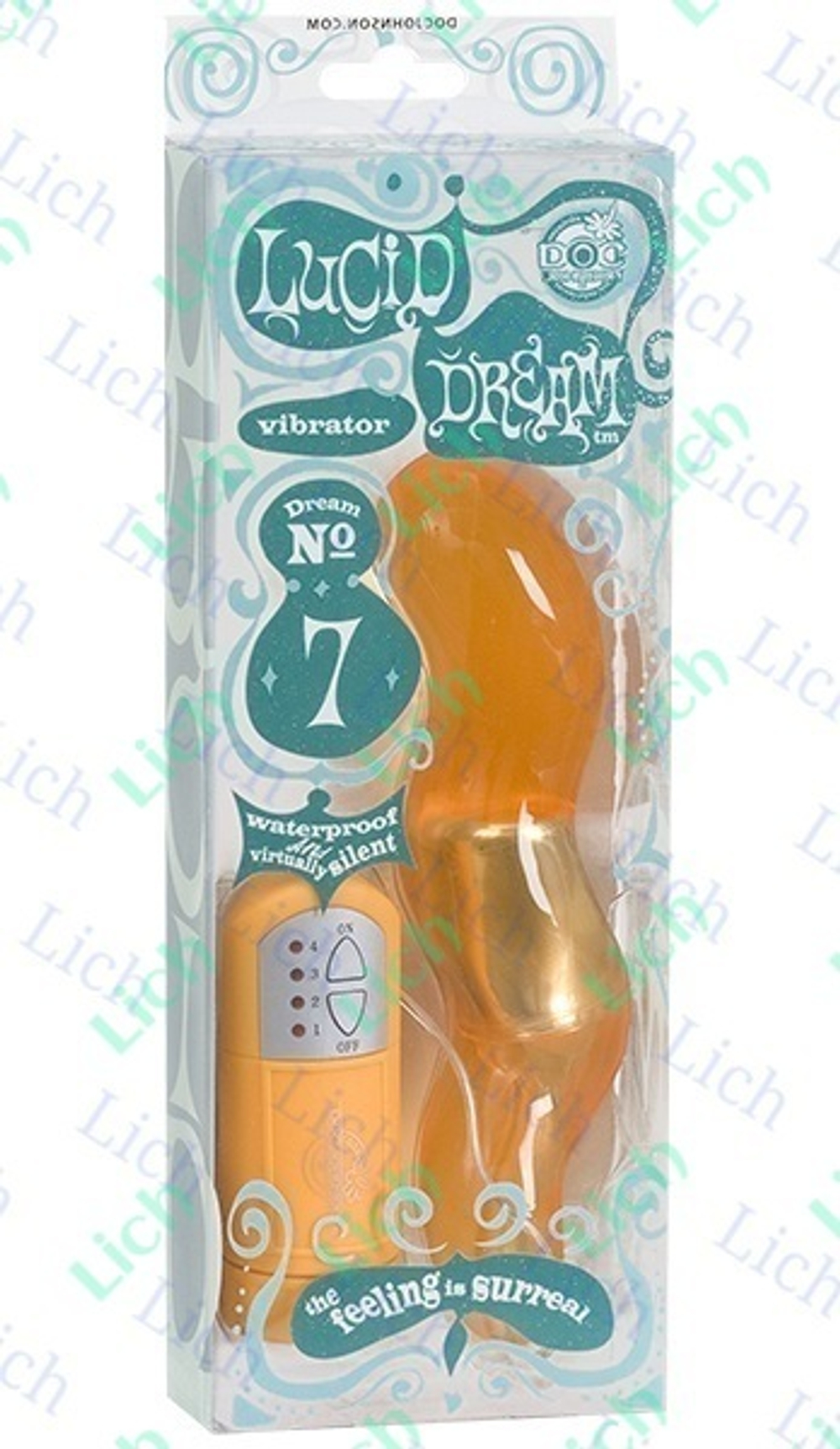 Оранжевый вибростимулятор серии LUCID DREAM
