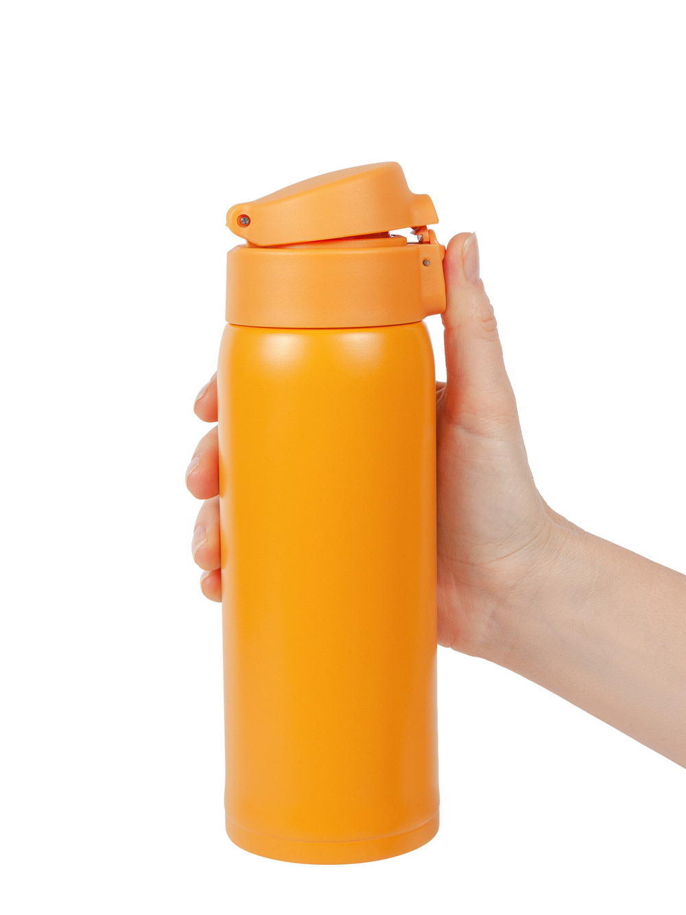 Термокружка Relaxika 701 (0,48 литра), желтая, (без лого)