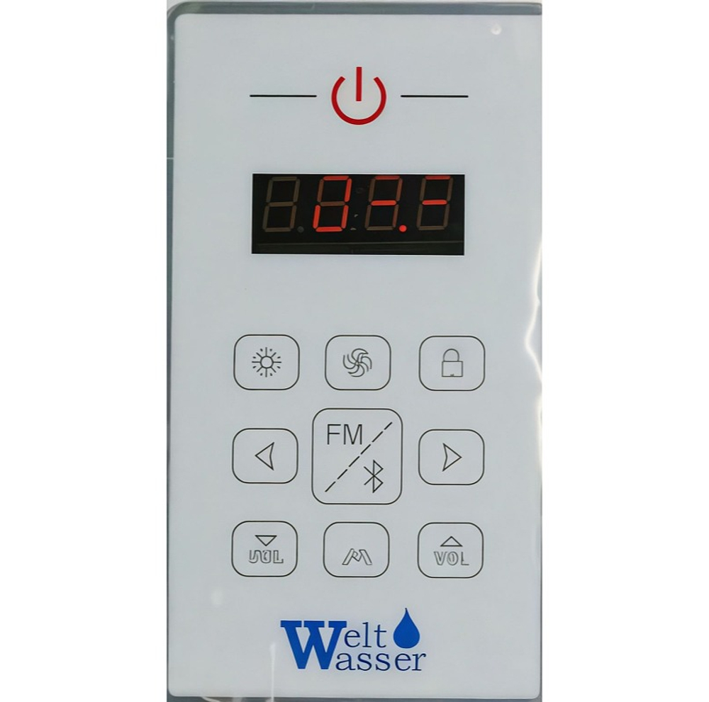 Душевая кабина WeltWasser (ВельтВассер) ALLER 904, с высоким поддоном, с электрикой и ГМ, 90x90x217