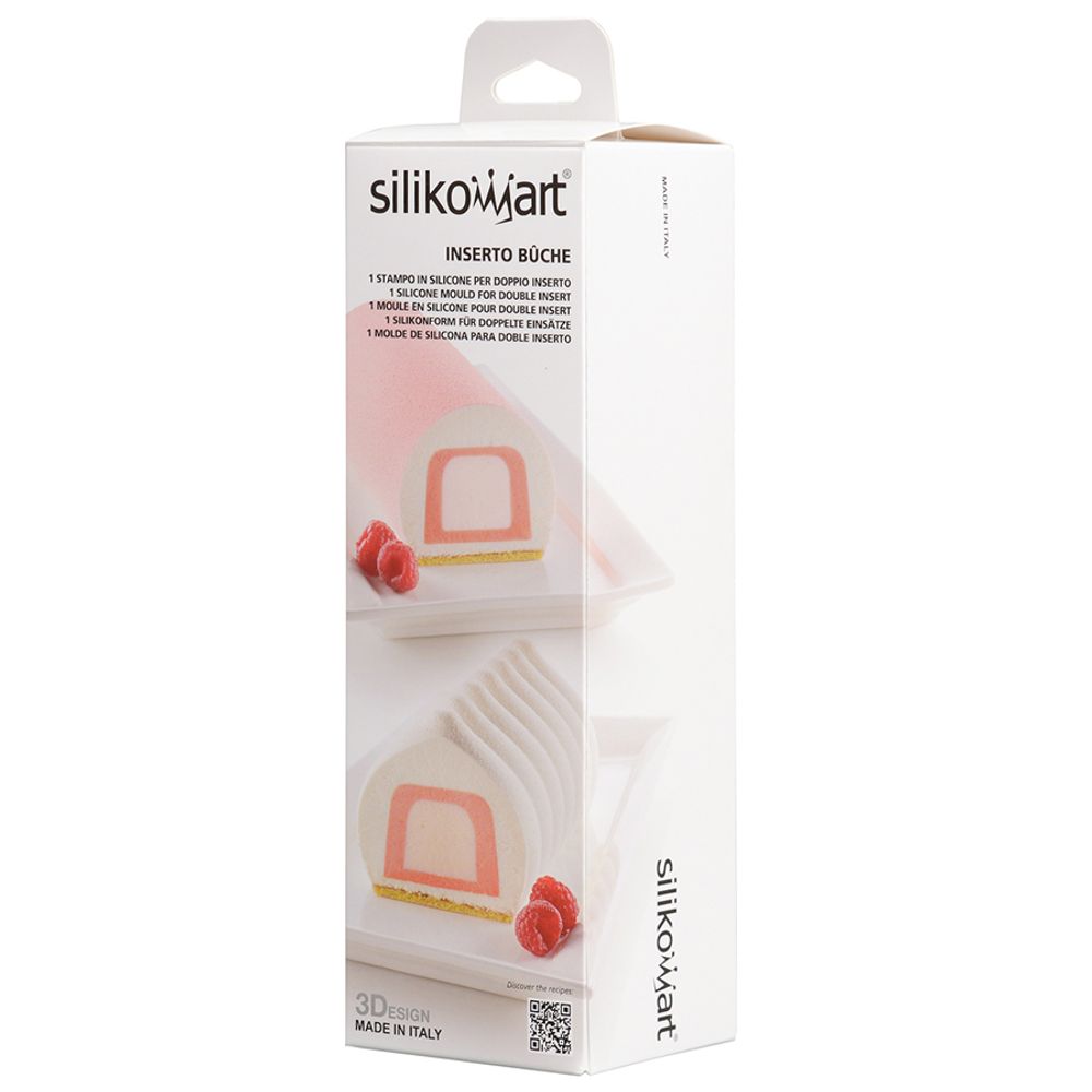 Moule insert en silicone pour bûche Collection 3Design SilikoMart