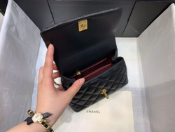 Chane1 Coco Handle Bag 19 cm