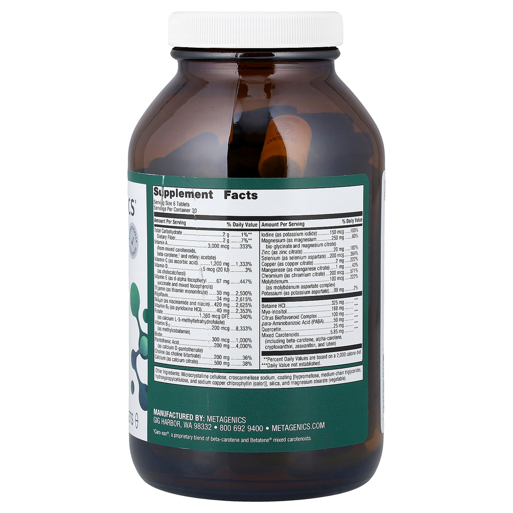 Metagenics, Multigenics®, мультивитамины, 180 таблеток