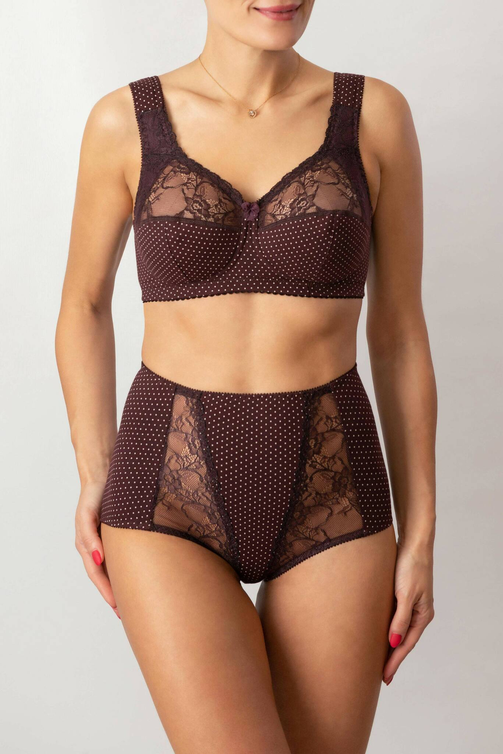 1101/C  бюстгальтер "Вино в крапинку"