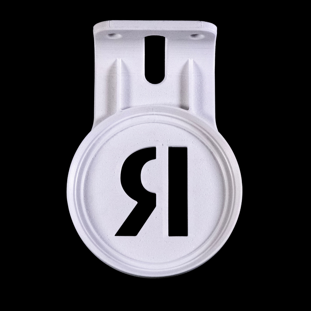 Настенный кронштейн-полка для Яндекс станций (Яндекс-Алиса) Лайт (первое поколение) 3D Печать, белый