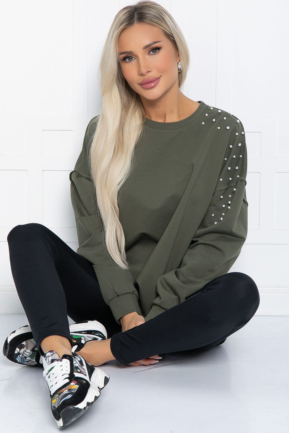 Свитшот Бьянка (хаки) Б12366-1 LT Collection