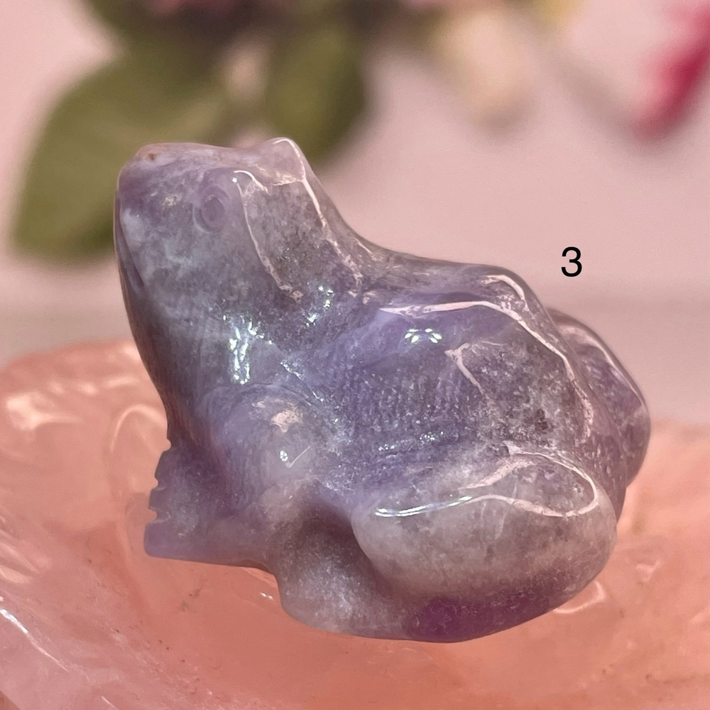 47160 Аметист Лягушка фигурка 25*35мм-9