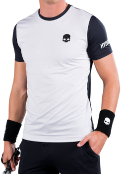 Мужская теннисная футболка Hydrogen Padel Team Tech Tee Man - black/white