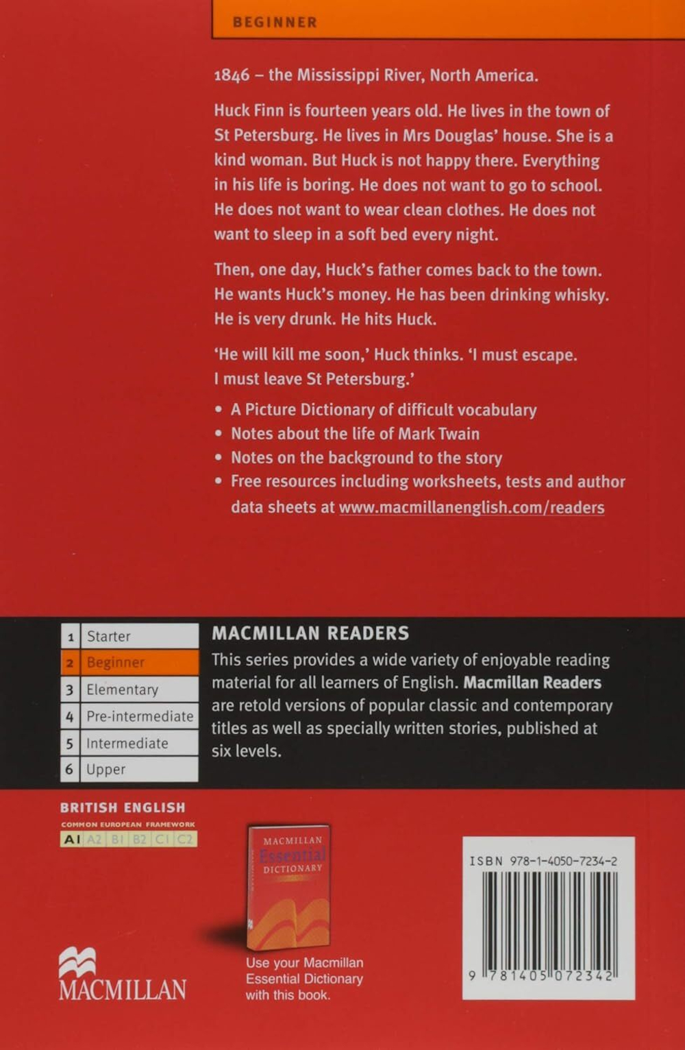 Macmillan Readers: The Adventures of Huckleberry Finn