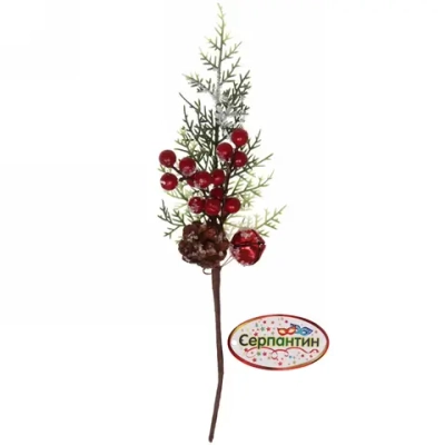 Ветка хвойная «Сказка», 32 см