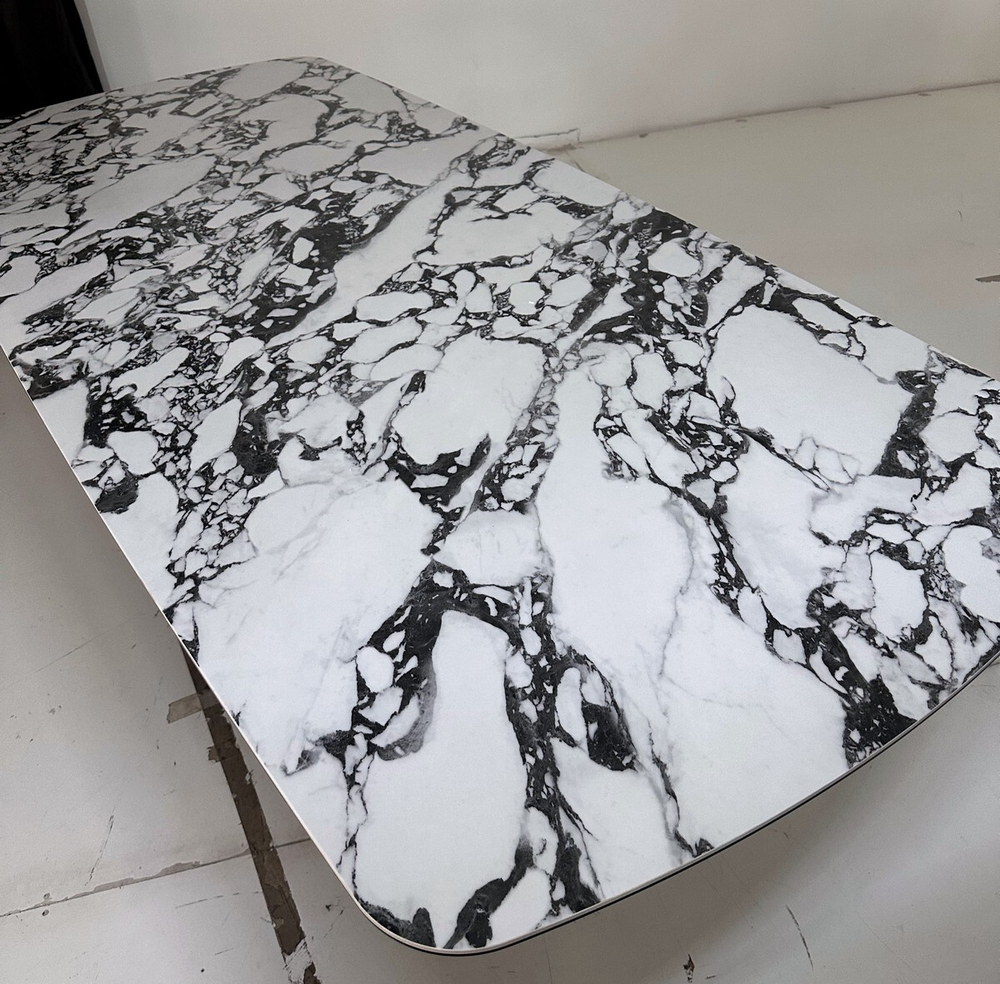 Стол VICENZA 220 BULGARI WHITE, керамика / белый, ®DISAUR
