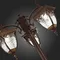 SL083.705.03 Светильник уличный наземный ST-Luce Кофейный/Кофейный, Прозрачный E27 3*60W CHIANI