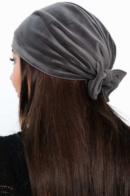 Чалма с бантом (серая) ЧБ8-23М LT Collection