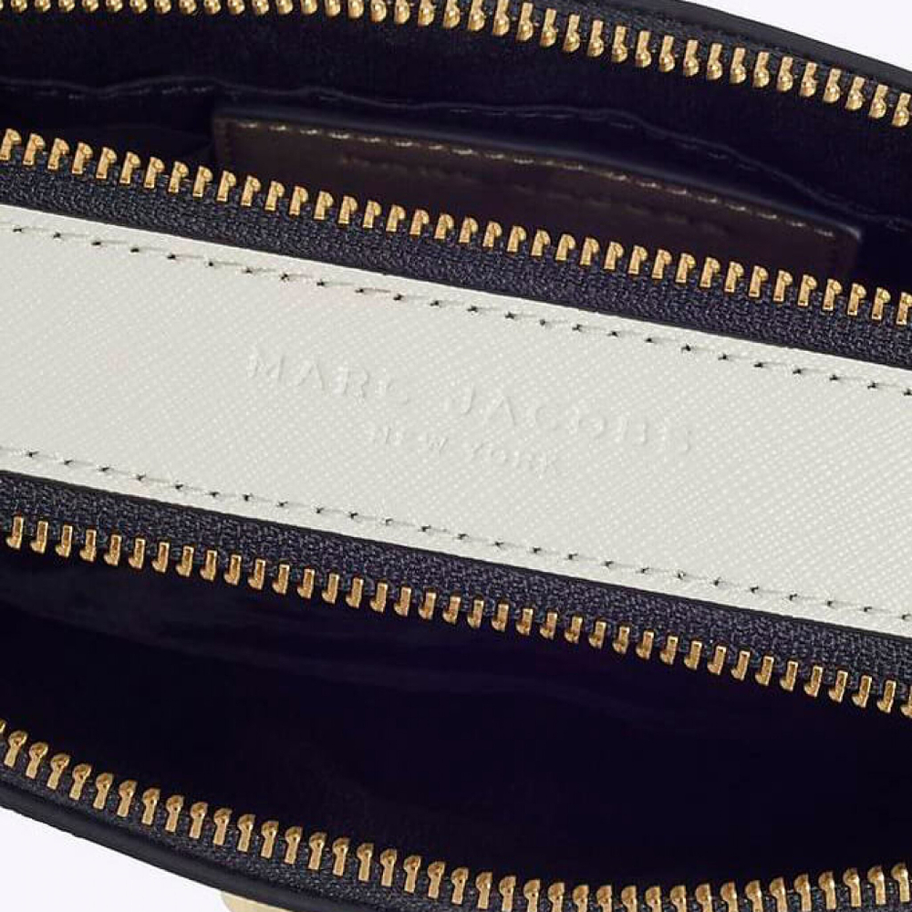 СУМКА MARC JACOBS LOGO STRAP SNAPSHOT FRENCH GREY MULTI