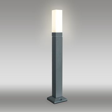 Уличный светодиодный светильник на столбе 1537 TECHNO LED серый Elektrostandard