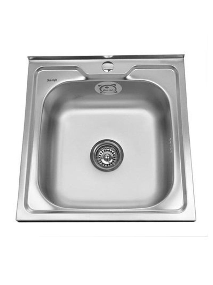 Мойка накладная 500х500  0,8/180 бол. сифон