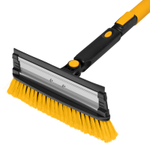 Щетка-сметка для снега со скребком, телескоп, поворотная голова, водосгон, 900-1200 мм Denzel