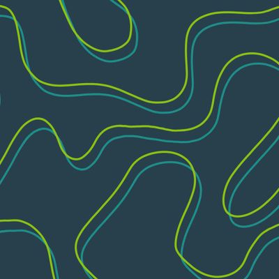 Контрастная линия на бирюзовом