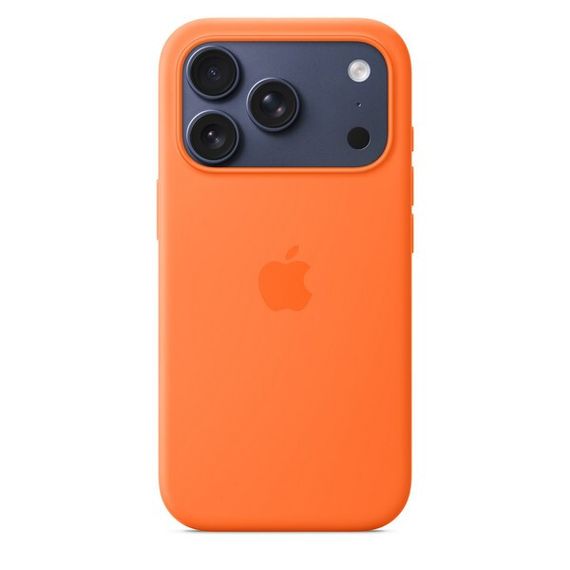Чехол Apple Silicone Case для iPhone 17 Pro с MagSafe (MGFE4) Orange