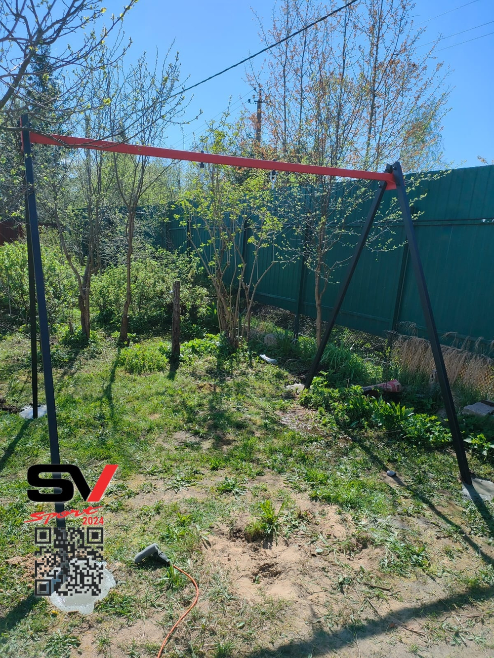 Монтаж уличных качелей Sv Sport