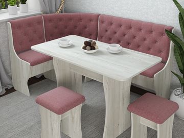 Кухонный уголок bravo "Оливьер" (Сосна винтерберг/Рогожка Savana Plus Dimrose (AT)) -G/Л3