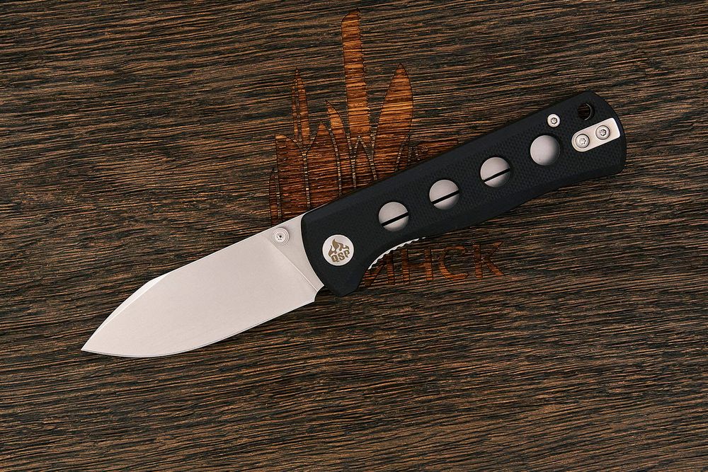 Нож складной QSP Canary Folder, клинок 72мм, сталь Sandvik 14C28N, рукоять G10 чёрный