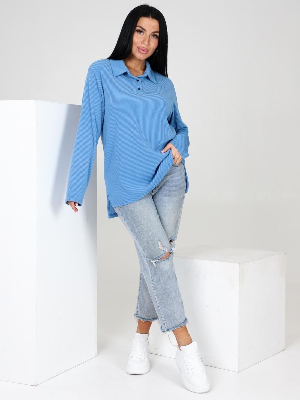 Роксана - поло голубой Iv-capriz (Акция)