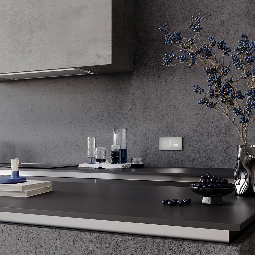 Рамка пластиковая VOLTUM S70 на 2 поста, (сталь)