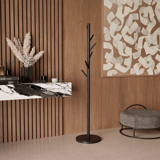 Вешалка напольная forsty, 173 см, черная