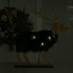 6249728 Новогодний декор с подсветкой «Олень» 22,5×22,5 см, зелёный