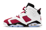 Jordan Air Jordan 6 Retro "Carmine" Rouge high-top retro basketball shoes GS White red 2021 replica