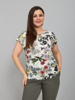 Футболка Фв-104/молоко-акварельгортензия