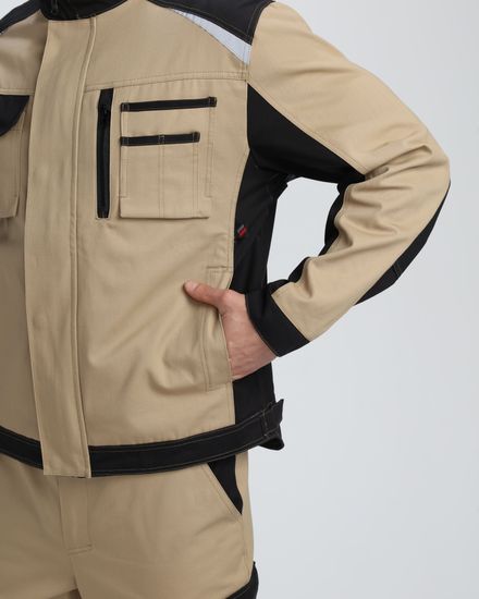 Куртка "Милан СН" (бежевый/черный)