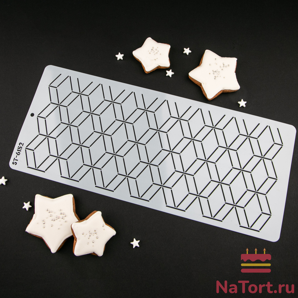 Трафарет для декора торта №52