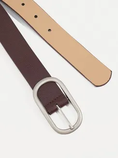 Ремень женский, ширина - 2,8 см, пряжка металл, цвет коричневый