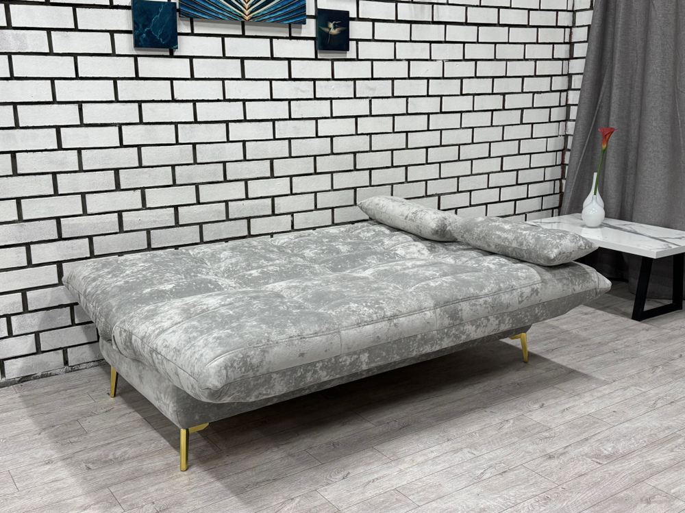 Диван Snowden НПБ Plush silver (Опоры H150мм «золото»)