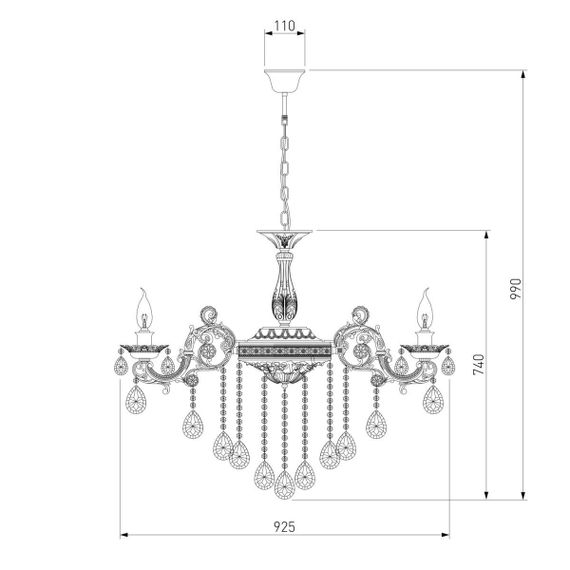 Подвесная люстра Bogates 283/10 Strotskis