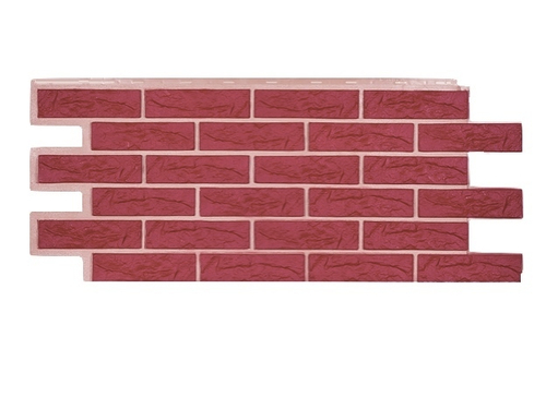 Цокольный сайдинг Лондон Брик Красный (кирпич)