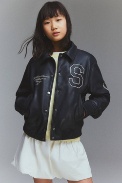 H&M Куртка-бомбер, темно-синий